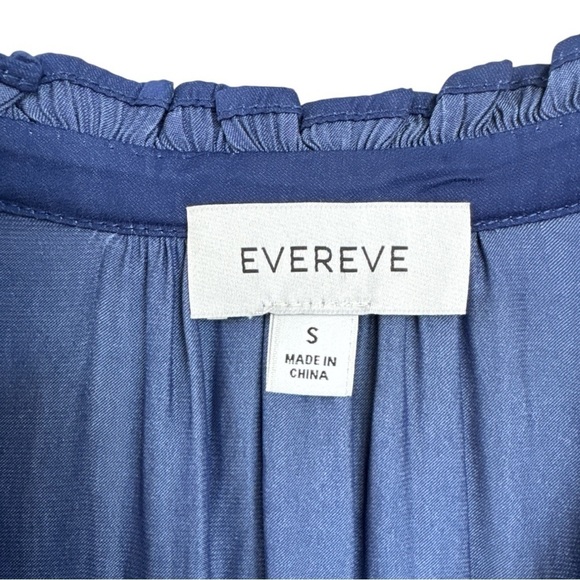 Evereve Navy Blouse Size Small - Picture 3 of 4